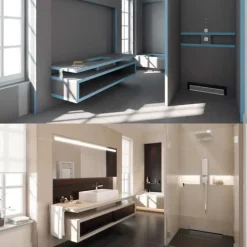 Pack 2 panneaux de construction WEDI 250 x 60 x 2 cm