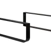Pack 2 supports porte-serviettes pour plan de toilette T-BATH - noir mat