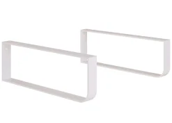 Pack 2 supports porte-serviettes pour plan de toilette T-BATH - chromé brillant
