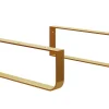 Pack 2 supports porte-serviettes pour plan de toilette T-BATH - or doré mat