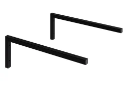 Pack 2 supports équerres pour plan de toilette T-BATH - noir mat