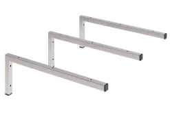 Pack 3 supports équerres pour plan de toilette T-BATH - chromé brillant