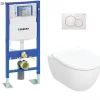 Pack complet WC Geberit UP320 + Cuvette ACANTO TurboFlush + Plaque Blanche