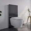 Pack complet WC suspendu Blanc 36x55x33cm (LxPxH) + Module sanitaire Noir 48x11x100xm (LxPxH) - Garantie 5 ans