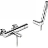 Pack mitigeur bain-douche thermostatique SANINDUSA Single Plus avec douchette et support mural chromé