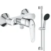 Pack mitigeur douche mécanique GROHE Swift 2023 + Ensemble de douche 2 jets avec barre Chromé