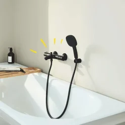 Pack mitigeur Thermostatique bain douche GROHE Precision Start + Douchette 2 jets Vitalio Comfort 110 et flexible