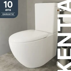 Pack WC à poser avec cuvette, abattant et réservoir, GoodHome Kentia