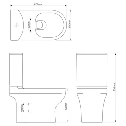Pack WC à poser sans bride sortie horizontale ou verticale GoodHome Cavally