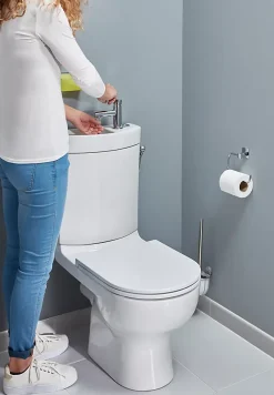 Pack WC à poser sans bride + lave-mains sortie horizontale GoodHome Cavally