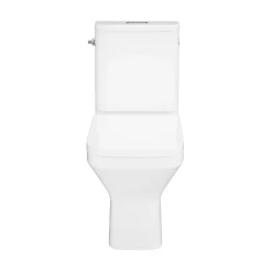 Pack WC à poser sans bride vortex avec abattant déclipsable et frein de chute, sortie horizontale, GoodHome Teesta