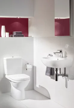 Pack WC à poser sans bride sortie horizontale Villeroy & Boch Direct Flush NF