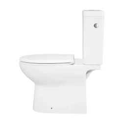 Pack WC à poser sans bride avec abattant déclipsable et frein de chute, sortie verticale, NF, GoodHome Tasi