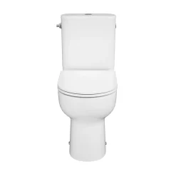 Pack WC à poser sur-élevé sans bride vortex avec abattant déclipsable et frein de chute, sortie horizontale, GoodHome Cavally