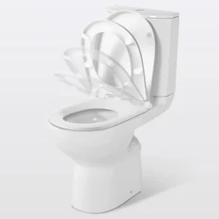 Pack WC à poser surélevé sans bride avec sortie horizontale GoodHome Cavally