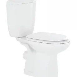 Pack WC Aveiro SANINDUSA évacuation arrière alimentation chasse d'eau par le côté blanc