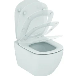 Pack WC Bati Geberit Duofix + Cuvette Ideal Standard Tesi Aquablade + Plaque de commande Sigma20 Blanc chrome + bati support