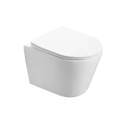 Pack WC Bâti autoportant + WC sans bride SAT Infinitio + Abattant softclose + Plaque Chrome mat + Set habillage