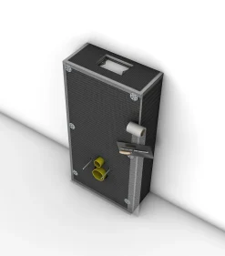 Pack WC Bâti autoportant + WC sans bride SAT Infinitio + Abattant softclose + Plaque Chrome mat + Set habillage