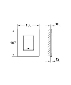 Pack WC Bâti-support + WC SAT Infinitio sans bride, fixation invisible + Plaque chrome + Set d'habillage