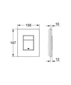 Pack WC Bâti-support + WC sans bride Infinitio Design + Abattant softclose + Plaque chrome