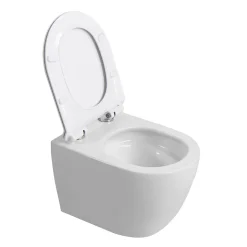 Pack WC bâti-support + WC sans bride Ceramia PixL avec abattant SoftClose + plaque noir (STCEPXWT03-FR)