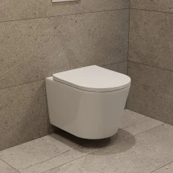 Pack WC bâti-support autoportant + WC suspendu sans bride + abattant SoftClose + plaque blanche (SMRTCETOR270)