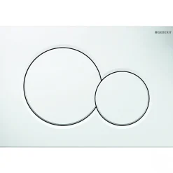Pack WC Geberit UP320 + Cuvette sans bride Mesto Square + Plaque Sigma Blanc