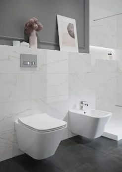 Pack WC Geberit UP320 + Cuvette sans bride Mesto Square + Plaque Chromé Mat