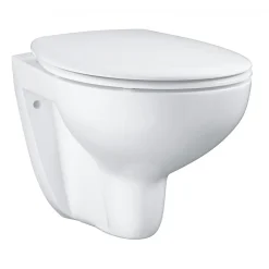 Pack WC Rapid SL autoportant + cuvette Bau Ceramic sans bride + plaque Skate Cosmo chrome (ProjectBau-1)