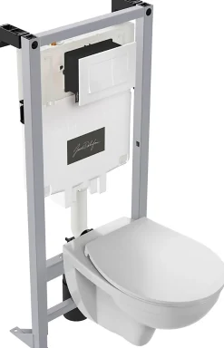 Pack WC suspendu avec bâti + WC sans bride, Jacob Delafon Louis