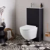 Pack WC suspendu avec lave-mains intégré + Cuvette gain de place sans bride corolla