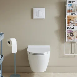 Pack WC suspendu Bati Siamp universel + cuvette sans bride samara