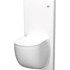 Pack WC suspendu broyeur blanc avec bâti et pompe de relevage intégrée, SFA Sanicompact