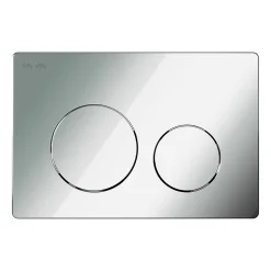Pack WC suspendu bâti mural et cuvette Plaque Round Chrome Pack WC Bati-support AM.PM X-Joy S