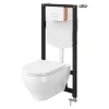 Pack WC suspendu compact sans bride Cavally GoodHome