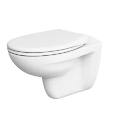 Pack WC suspendu Lagon, en porcelaine vitrifiée avec abattant + bâti-support universel, GoodHome