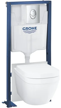 Pack WC suspendu universel sans bride, Grohe Solido Triple Vortex