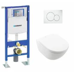 Pack WC UP320 autoportant + Cuvette Subway 3.0 + Plaque Sigma Blanche