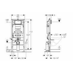 Pack WC UP320 autoportant + Cuvette Subway 3.0 + Plaque Sigma Blanche