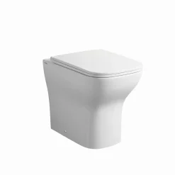 Paire Bidet + Installation De Toilette Au Sol Affleurante Au Mur En Céramique Blanche