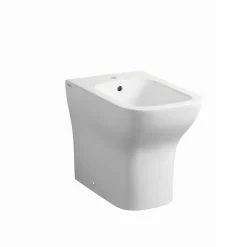 Paire Bidet + Installation De Toilette Au Sol Affleurante Au Mur En Céramique Blanche