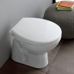 Paire De Sanitaires Au Sol Wc Et Bidet En Céramique Blanche - Cipro
