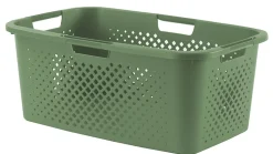 Panier à linge vert 40L en polypropylène, Sundis Pixel