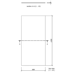 Panneau de construction WEDI 125 x 60 x 1 cm