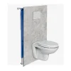 Panneau d'habillage pour bâti,support WC suspendu, 1200x1200x4 mm, finition Gris Béton, Urban Concrete KOBERT,IN