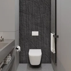 Panneau d'habillage pour bâti,support WC suspendu, 1200x1200x4 mm, finition Pierre Noir, Manson KOBERT,IN