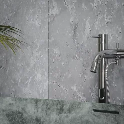 Panneau Douche PVC Béton - L. 240 x l. 100 x ép. 1 cm
