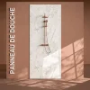 Panneau Douche PVC Marbre de Carrare - L. 240 x l. 100 x ép. 1 cm