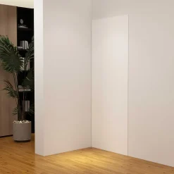 Panneau mural de douche Blanc 120 x 210 cm mural aluminium - Étanche, durable et facile à nettoyer